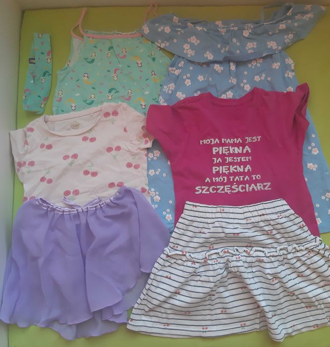 Ubrania dla dziewczynki rozm. 116