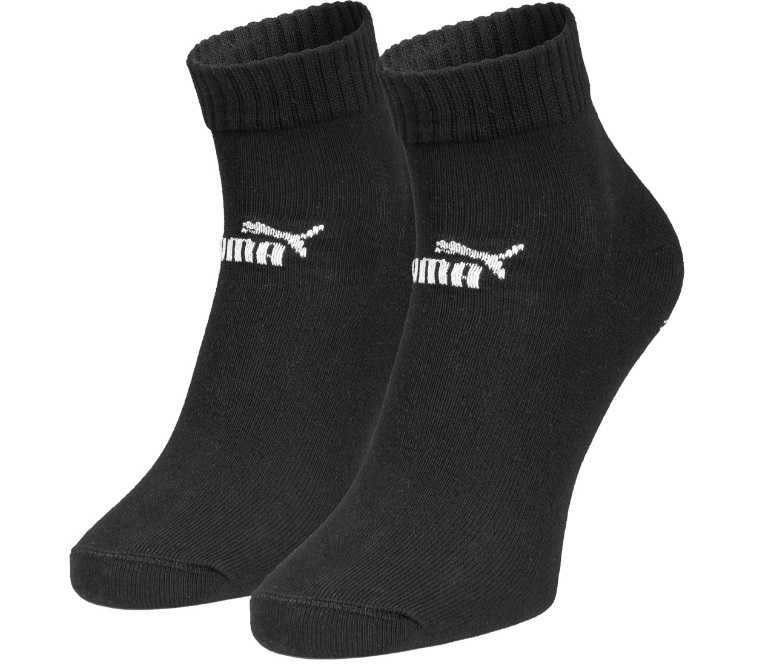 Puma Stopki Skarpetki Quarter 3 pary r. 39-42 czarne 72% bawełna DARMOWA DOSTAWA INPOST