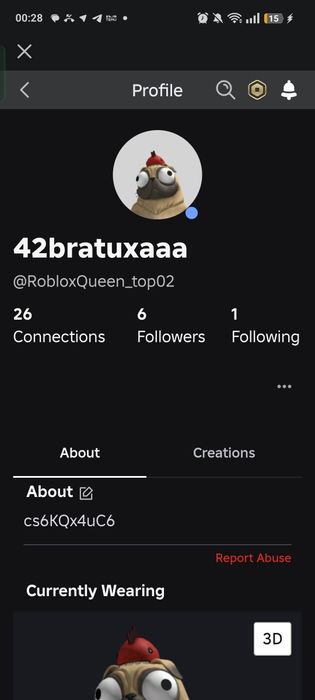 Аккаунт роблокс.