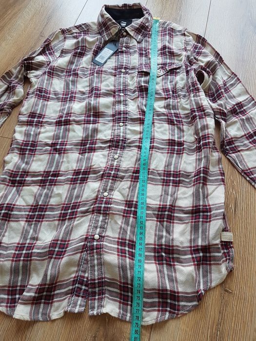 S 36 G-star Raw tacoma Long check shirt koszula damska w kratę boyfrie