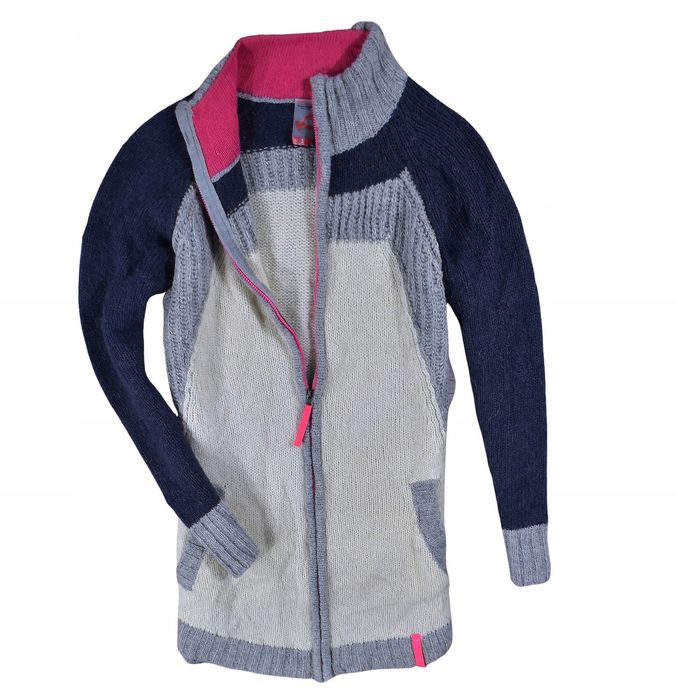 Kari Traa Damski Sweter Rozpinany Wełna Alpaka / S