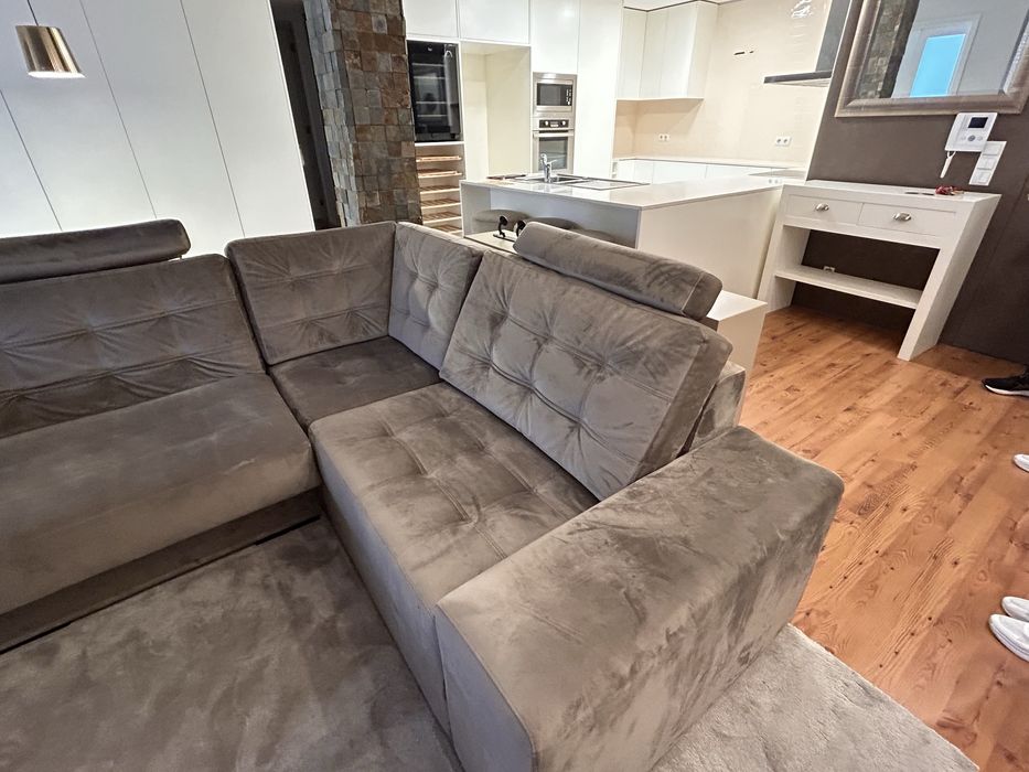 Sofá modular grande em U