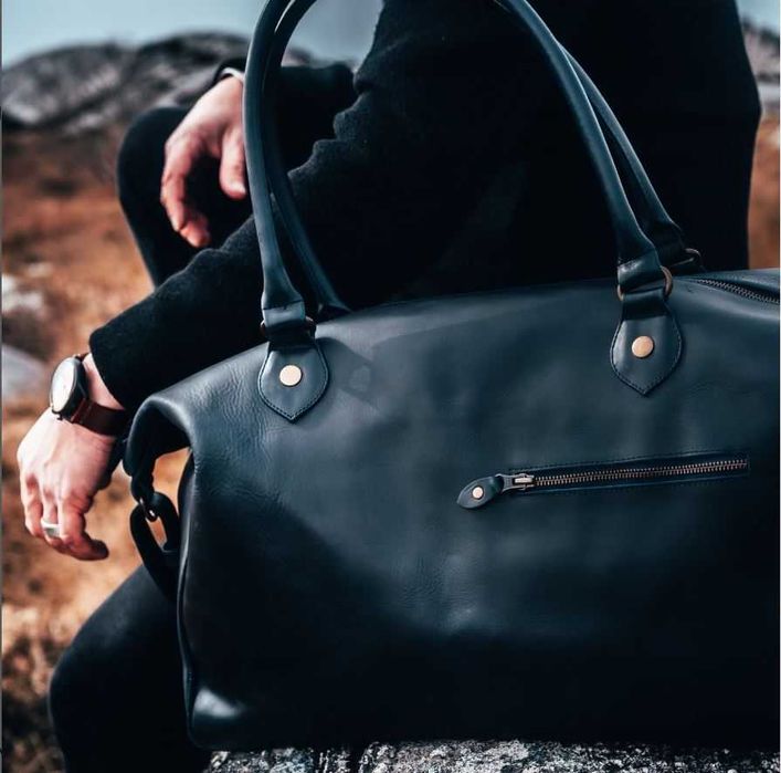 Mala de viagem Vintage em Couro