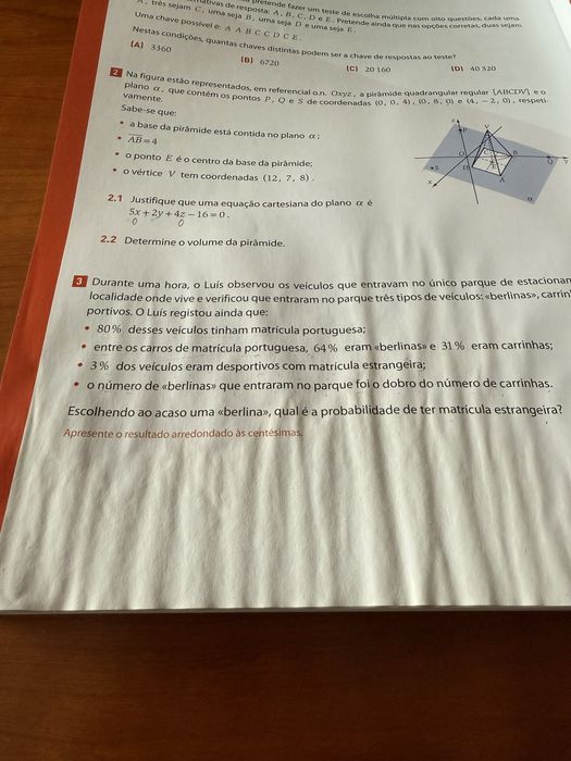 Prepar o exame 2023 Matematica A 12 ano