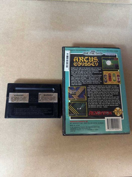 Гра Sega Mega Drive Genesis Arcus Odyssey Без Мануал Оригінал USA NTSC