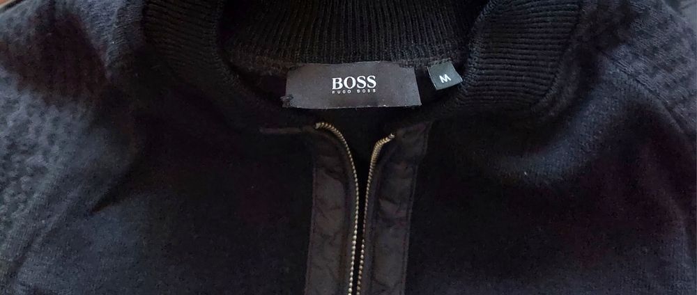 Hugo Boss x Mercedes sweter rozpinany męski wełniany r. M