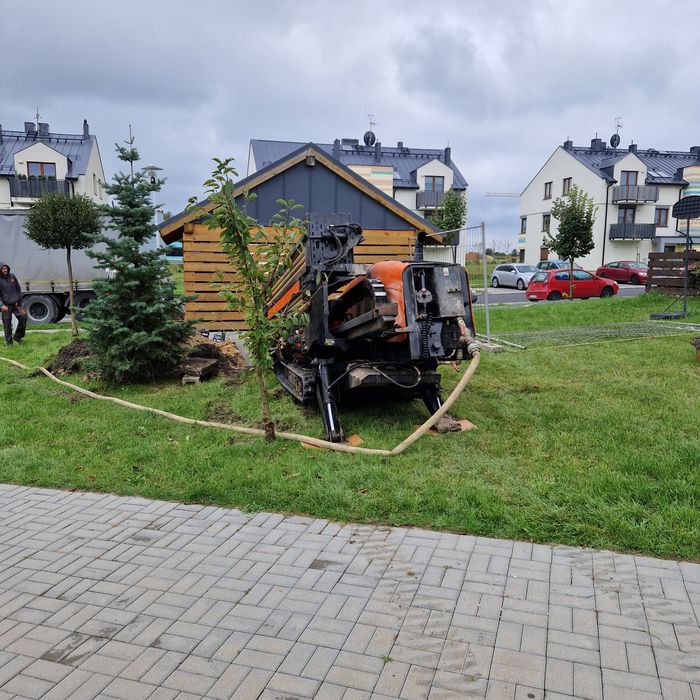 Przyłącza wod-kan przeciski wbijanie rur stalowych