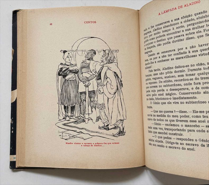 1957_A LÂMPADA DE ALADINO E OUTROS CONTOS. Ilustrações de Alfredo Moraes. Em muito bom estado geral.