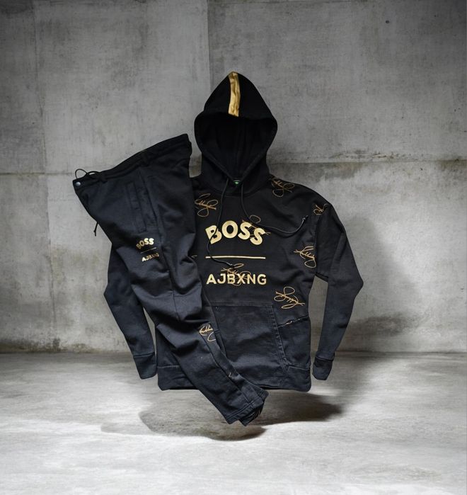 Hugo Boss x Anthony Joshua nowy komplet dresowy męski r. S/M