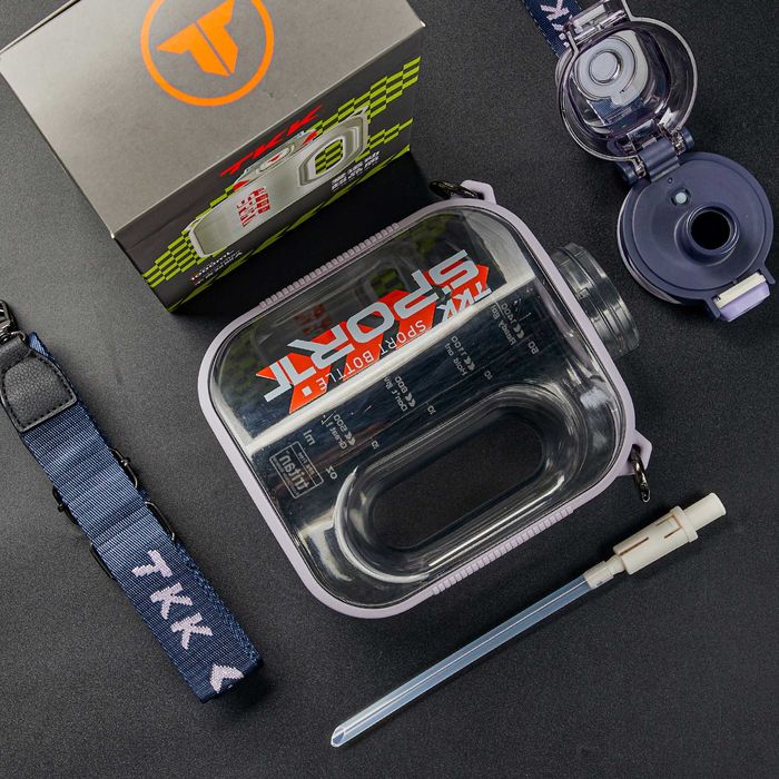 Пляшка для води шейкер для залу спортивна вело TKK 1022 1600мл Тритан