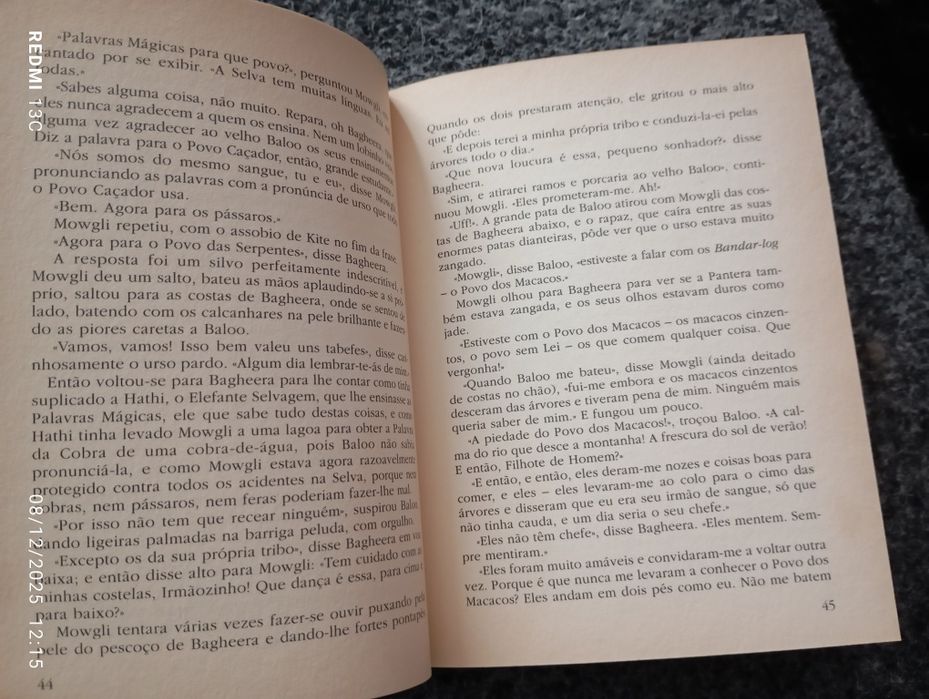 Livro ' O livro da selva "