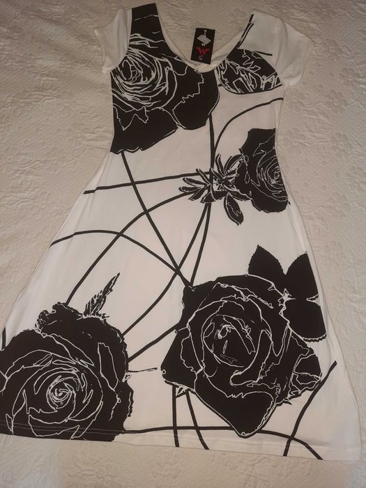Vestido em malha de algodão