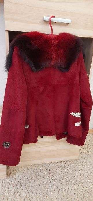 Шуба песец-кролик. 44р.