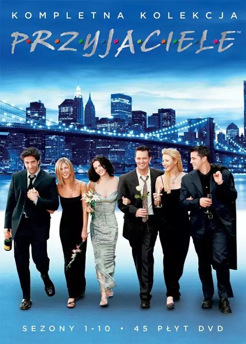 Przyjaciele. Kompletna kolekcja. Sezony 1-10, 45 DVD. Galapagos