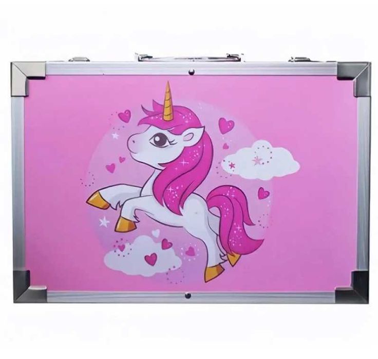 Набір для творчості малювання 145 предметів валіза Єдиноріг рисование