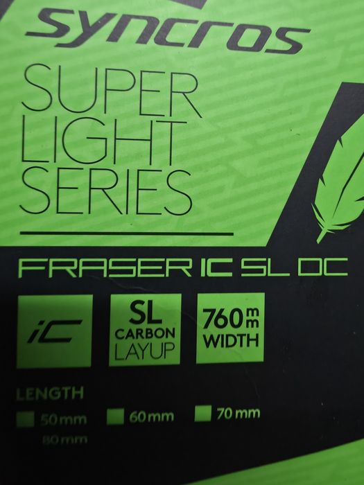 Guiador + avanço integrado syncros carbono