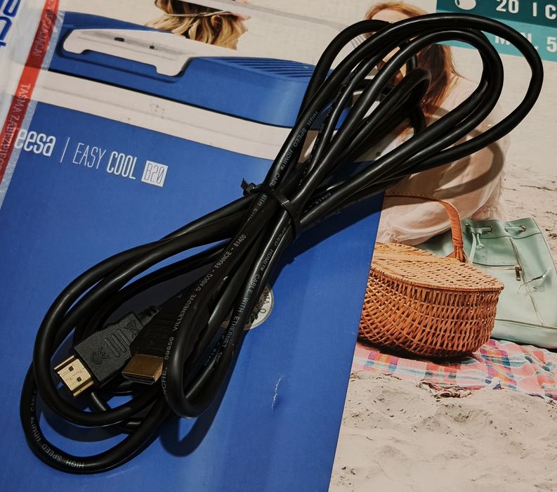 Kabel przewód HDMI - HDMI 3 metry Conotech UTP LAN kat. 5e 3m - 2 szt.