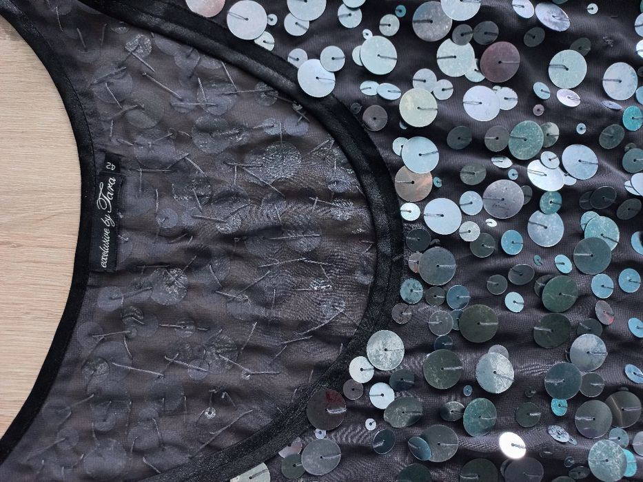 r.XL sukienka sylwestrowa, cekiny