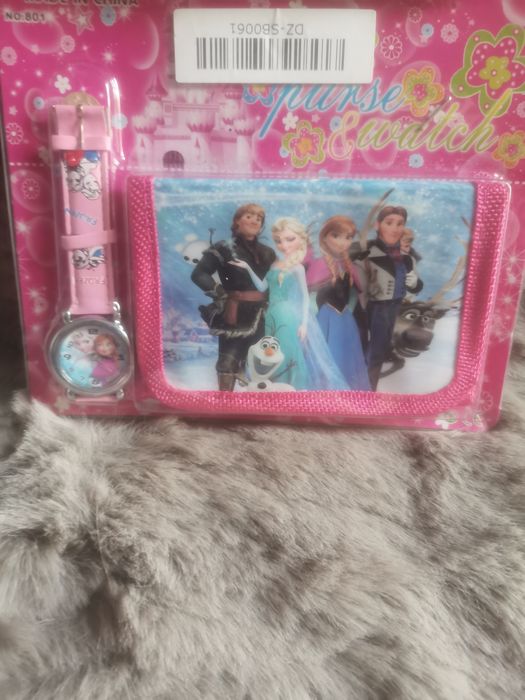 Frozen! Conjunto de relógio e carteira