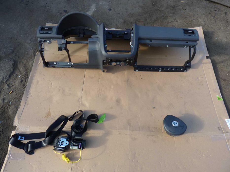 GOLF V kokpit pasy poduszki Airbag komplet eu 3drzwi  HB MODUŁ 1KO 909