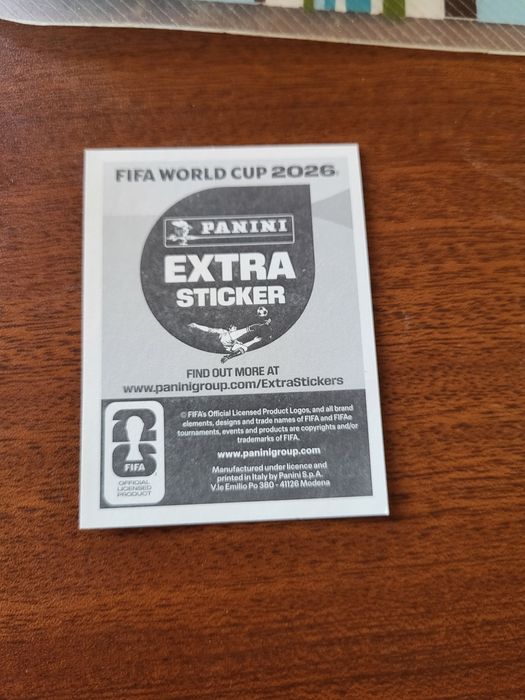 Carta rara- caderneta do mundial 2026