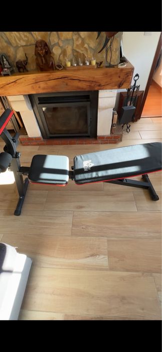 Banco Ginasio + Conjunto Halteres Musculação 20kg