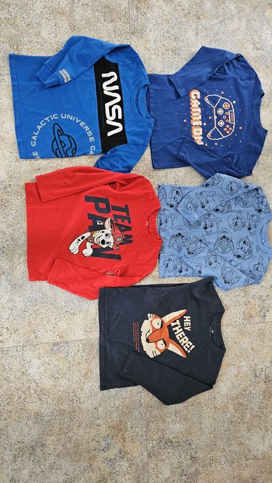 Zestaw,  koszulki, bluzki chłopięce,  rozm. 116, Smyk