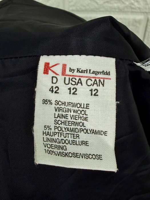 Піджак Karl Lagerfeld оригінал чорний натуральна вовна L-XL 10/10