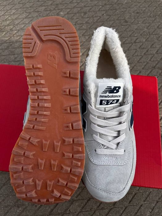 574 Light Grey winter з хутром