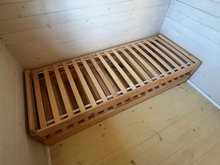 Cama 2 em 1 solteiro e de casal: duas camas 80x200 Ikea - Utaker