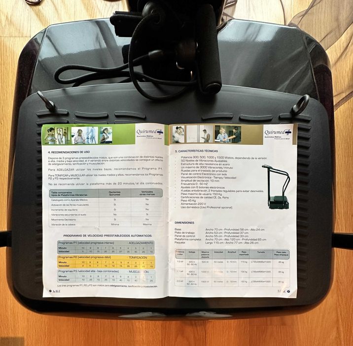 Placa Vibratória Oscilante QUIRUMED — Dê nova energia ao seu bem-estar