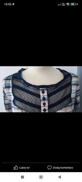 Bluzka nowa, 15zł. Rozmiar 40/L.  Koronka