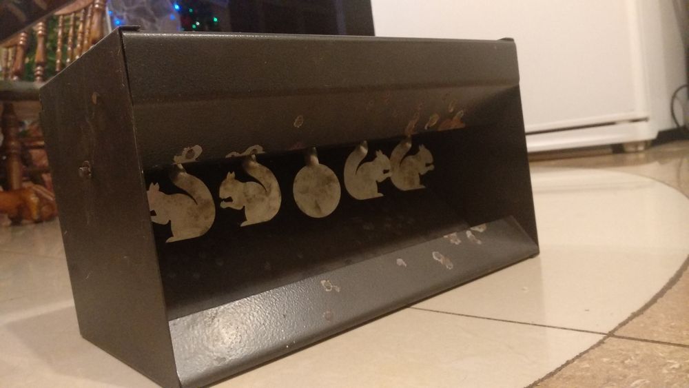 Мини-тир подвижная мишень улавливатель пулек самовзводящаяся "белки"