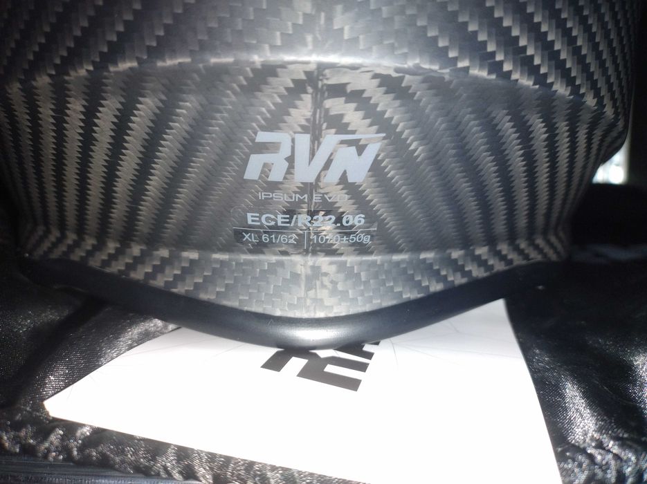 Kask Cross Enduro Raven Ipsum Evo Carbon Matowy Węgiel