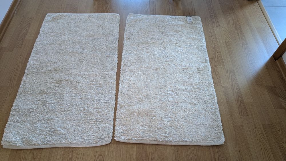2 Tapetes beges 70x120