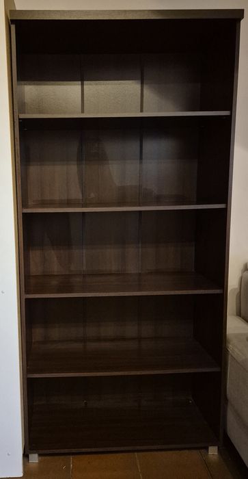 Sprzedam regał 190x89,5x33,5 ciemny brąz orzech foresta