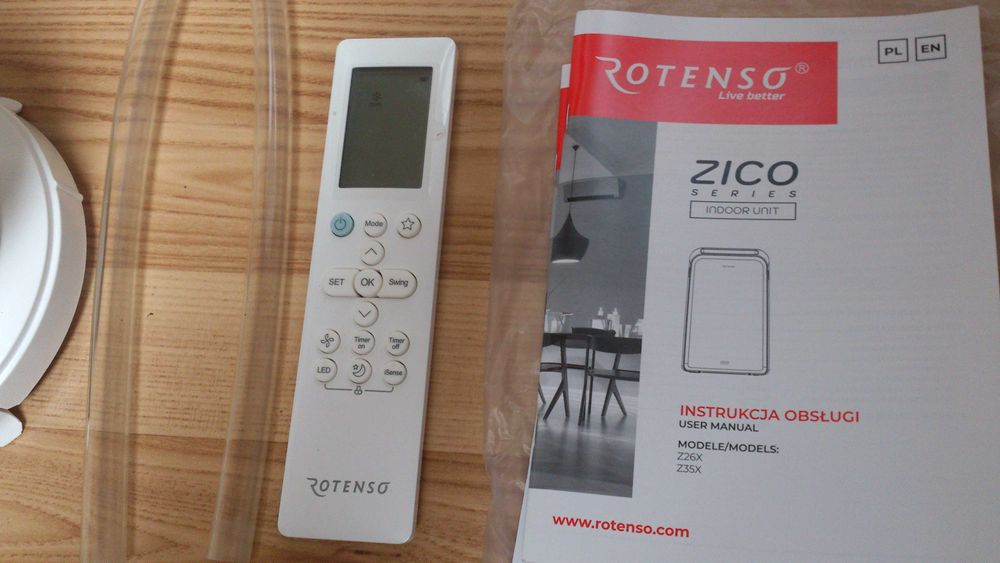 Rotenso ZICO Z35X klimatyzator przenośny z funkcją grzania