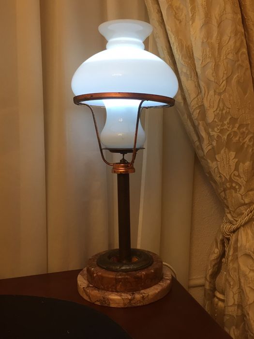 Лампа настольная мрамор бронза стекло 51 см.: 5 700 грн. - Освещение ...