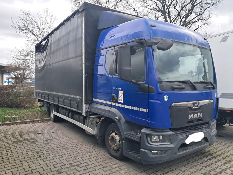 MAN TGL 8.220  BEZWYPADKOWY uszkodzony Salon Pl nowy model