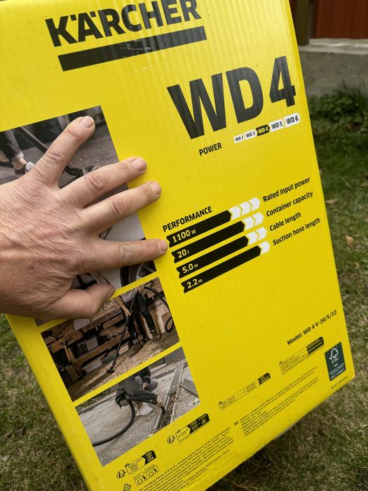 Karcher wd4 v-20/5/22 пилосос пылесос пилосмок