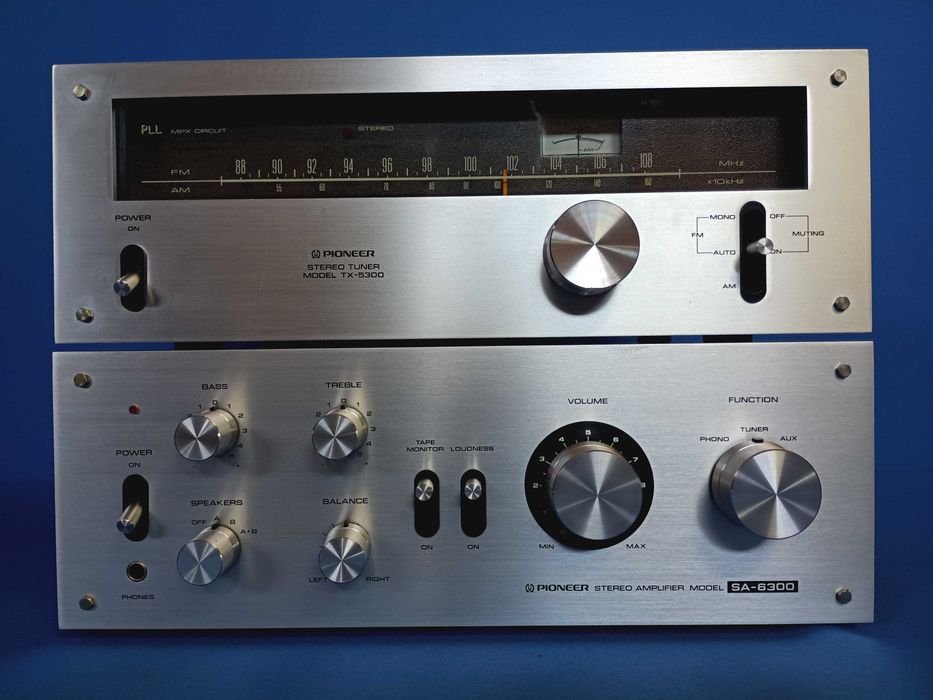amplificador PIONEER SA-6300  + tuner PIONEER TX-5300 (material novo)