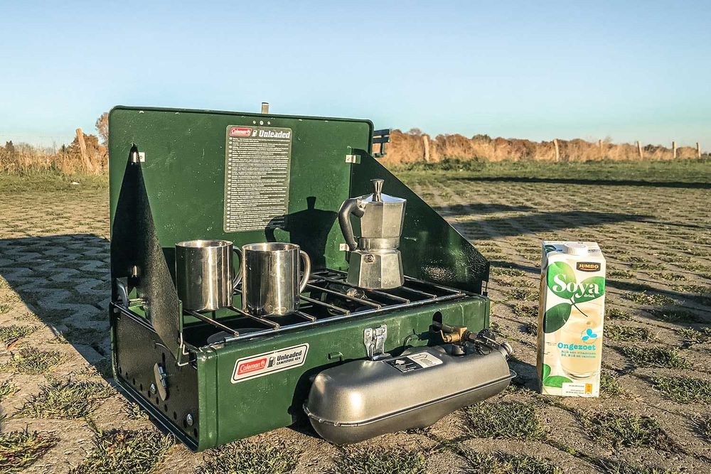 Fogão Portátil de acampamento Coleman duplo 424