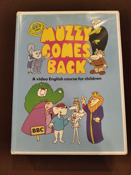Muzzy Comes Back: curso de inglês vintage da BBC c/ livros, VHS, K7