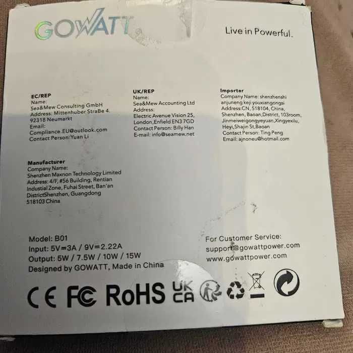 Ładowarka indukcyjna Gowatt 15W magnetyczna