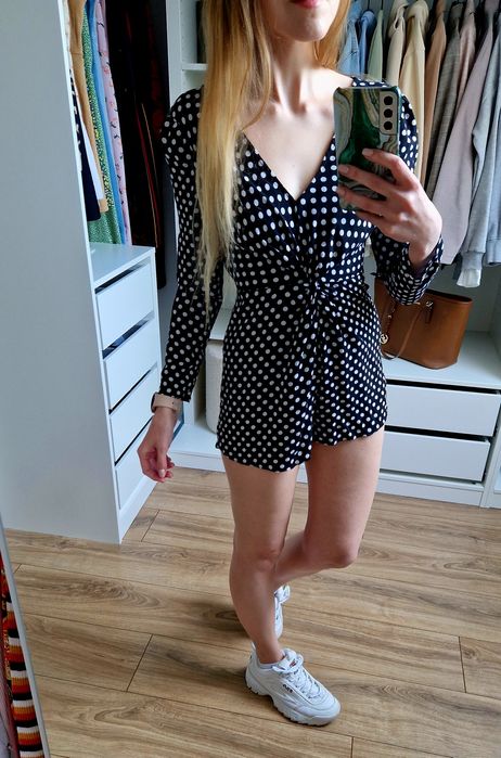 Kombinezon w kropki petite XS