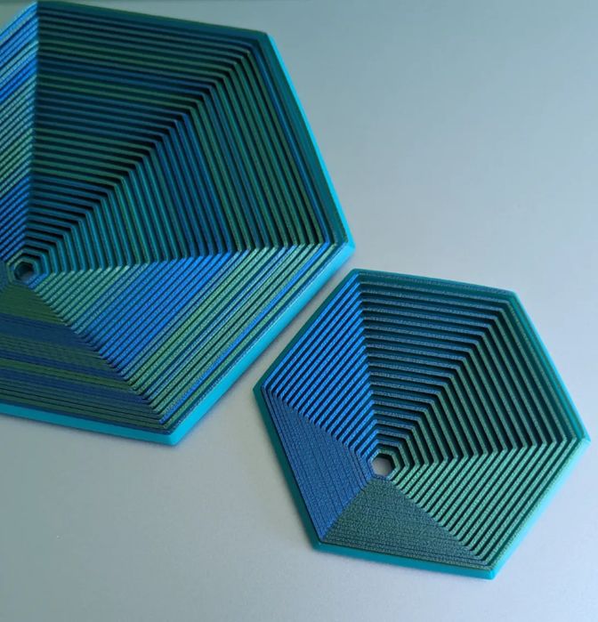 Mini Hexágono Super Giratório - Diversão Compacta Anti-Stress