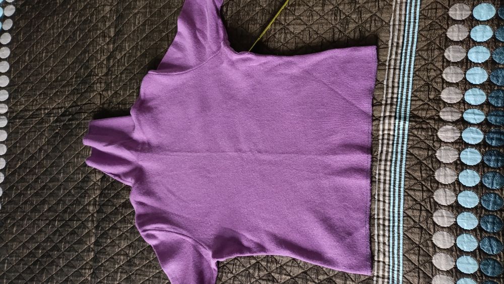 Светр -гольф з коротким рукавом.