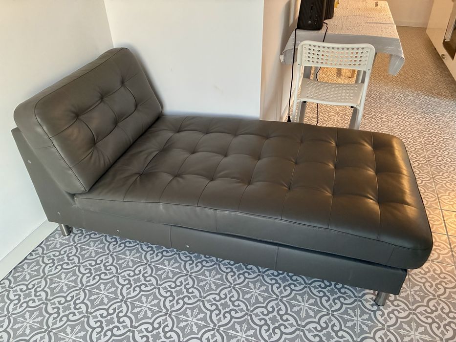 Vendo chaise longue em pele - LANDSKRONA