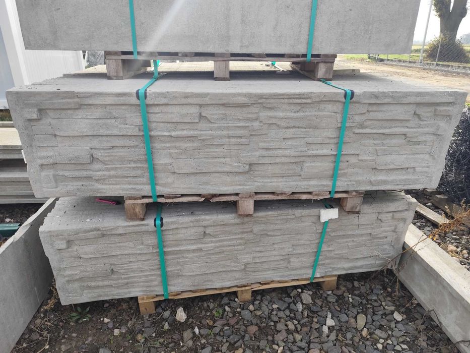 płyta betonowa wzór piaskowiec ogrodzenia betonowe