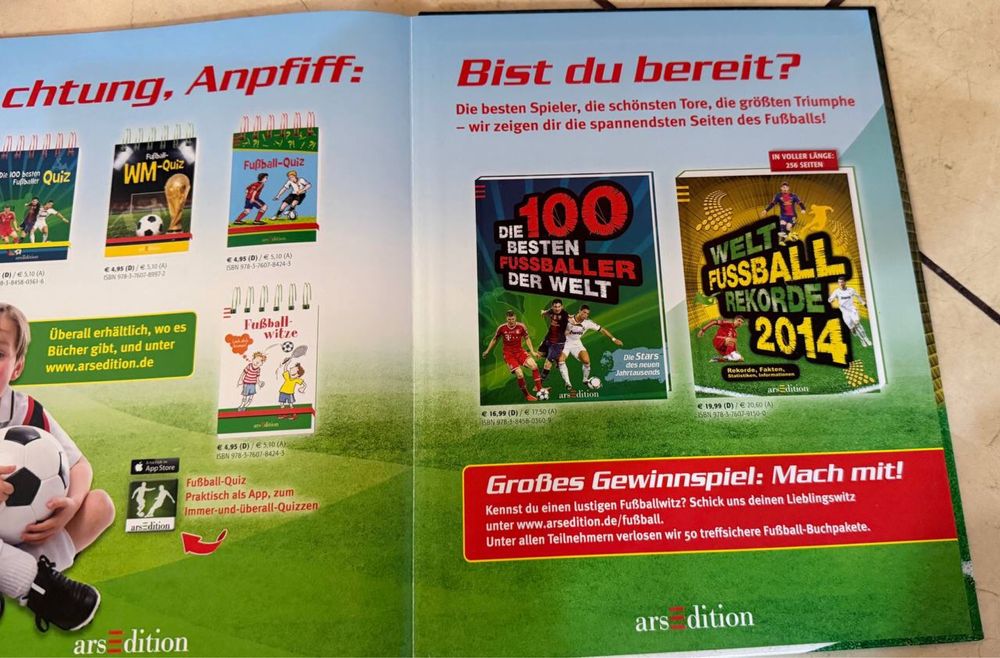 Книга  «Welt-Fußball-Rekorde 2014» Світові футбольні рекорди 2014